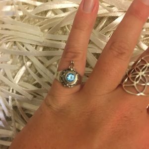 Sterling silver poison/coke ring